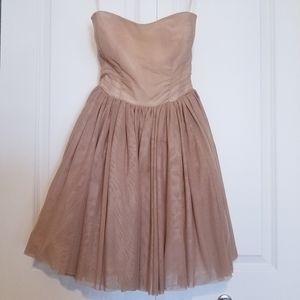 Allison Parris Strapless Ballerina Dress, Size 2, Fits XXS